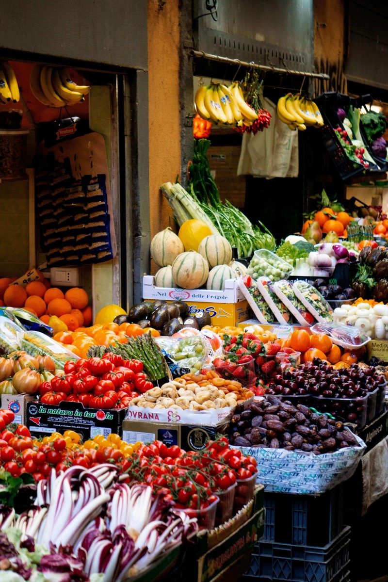 Compra inicial de mantimentos para a casa